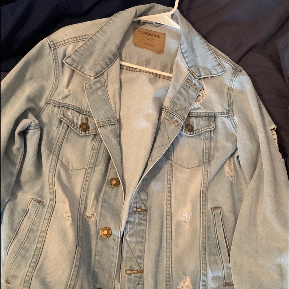 Light colored jean jacket